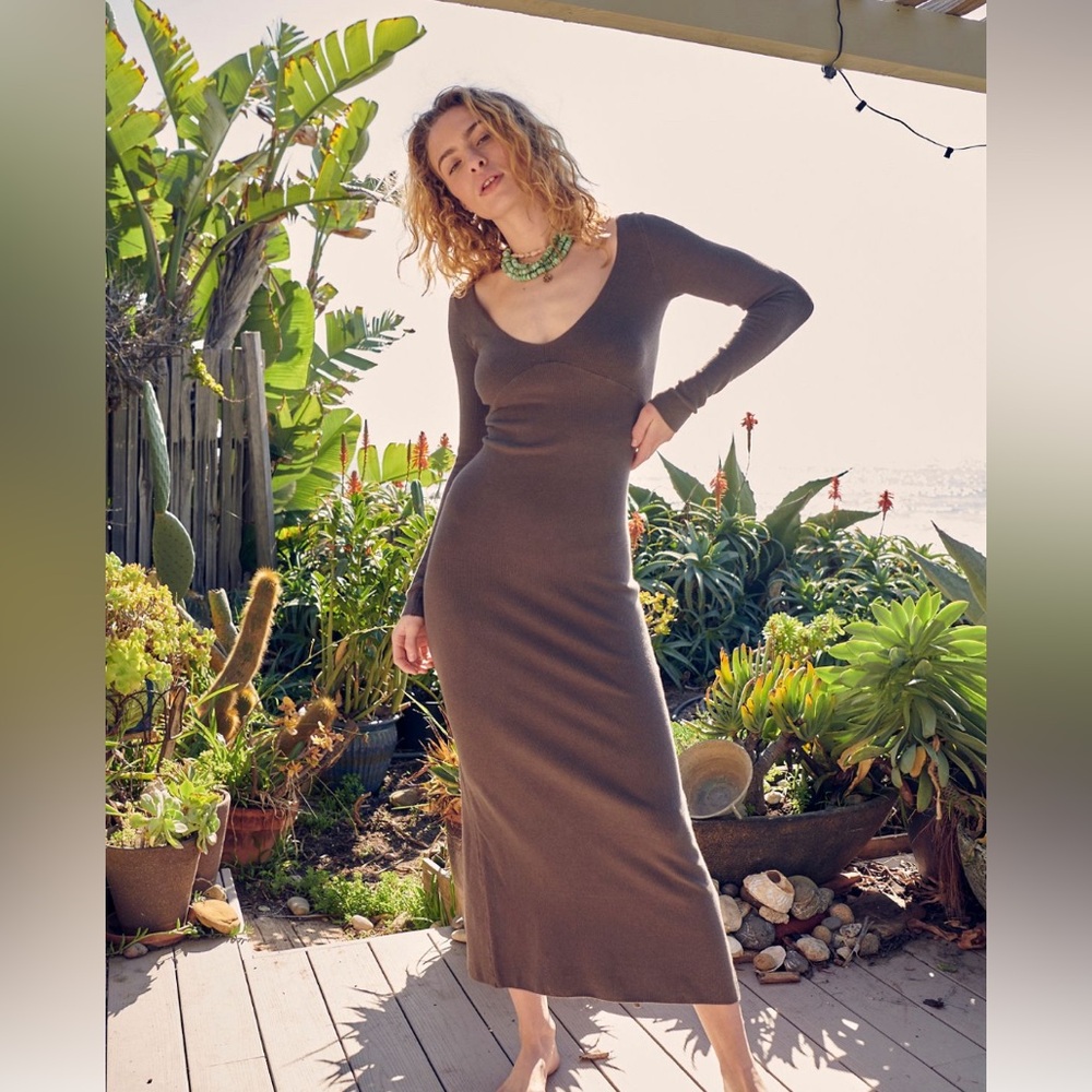 Free People sweater dress Sz L